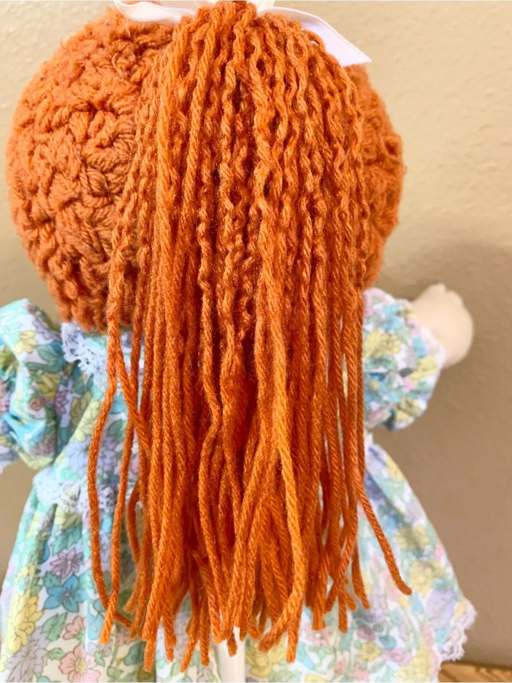 Vintage Cabbage Patch Kids Doll With Pacifier Red Poodle Hair Single Ponytail